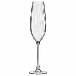 Champagneglas Bohemia Crystal Optic Transparent Glas 260 ml (6 a