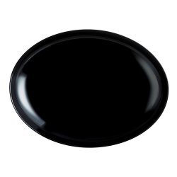 Platt skl Luminarc Friends Time Svart Glas 30 x 26 cm Ktt (12