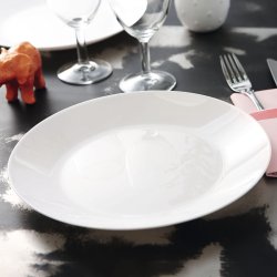 Platt skl Luminarc Zelie Vit Glas  25 cm (12 antal)