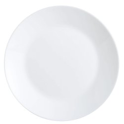 Platt skl Luminarc Zelie Vit Glas  25 cm (12 antal)
