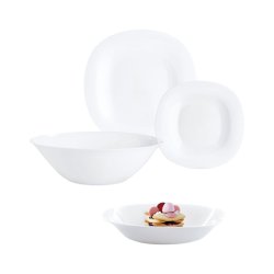Matservis Luminarc Carine Blanco Vit Glas 19 Delar