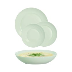 Matservis Luminarc Apy Paradise Verde Grn Glas 18 Delar