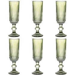 Glasset Home ESPRIT Grn Glas 6 x 6 x 18,4 cm (6 antal)