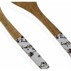 Kksredskap Versa Bambu Porslin Mangotr 6 x 1 x 30 cm Blomster
