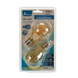 LED-lampa Grundig 8 W 2300 K E27 Ambra 700 lm (10 antal) (6 x 10