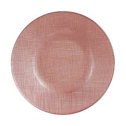 Platt skl Vivalto Rosa Glas 21 x 2 x 21 cm (6 antal)