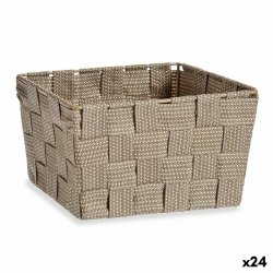 Multifunktionell korg Kipit A3-6878 Brun Tyg 15 x 11 x 20 cm Fl