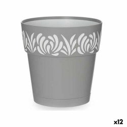 Sjlvvattnande blomkruka Stefanplast 88301 Gaia Vit Gr Plast 15