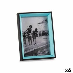 Fotoram Glas Svart Bl Tr MDF (6 antal) (3 x 20 x 15 cm)