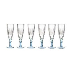 Champagneglas Vivalto Exotic Bl Glas 170 ml (6 antal)