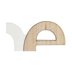 Fotoram Home Vit Brun Tr MDF 40 x 13,5 x 1,7 cm (6 antal)