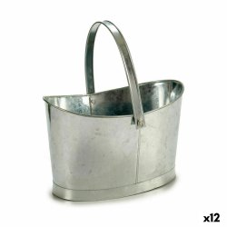 Kruka Ibergarden E51465-B Silvrig Zink Korg 21 x 19,5 x 35,5 cm