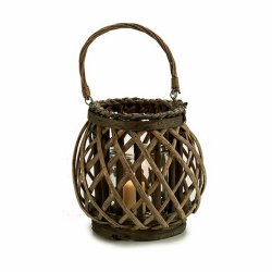 Ljusstakar Gr Brun vide Glas 29,5 x 24 x 22 cm (6 antal)
