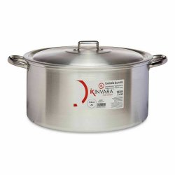 Kastrull med lock Kinvara 100014 Silvrig 20 L (3 antal)