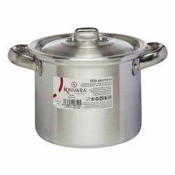 Gryta med lock Kinvara 100030 Silvrig Aluminium  14 cm (6 antal