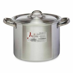 Gryta med lock Kinvara 100033 Silvrig Aluminium  20 cm (6 antal