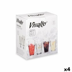 Glasset Vivalto Transparent Glas 260 ml 370 ml (4 antal)