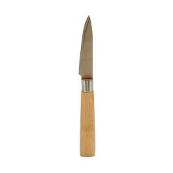 Skalkniv Kinvara KT116042E Brun Silvrig Bambu Rostfritt stl 22