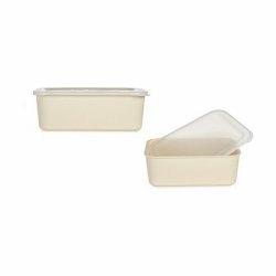 Frvaringslda med lock Gul 17 x 8 x 23,5 cm (6 antal)