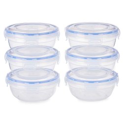 Lunchldor, set Leknes 30502 Bl Transparent Plast 800 ml 15,5 x