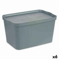Frvaringslda med lock Kipit TP596-2 TP596-2 Gr Plast 24 L (6