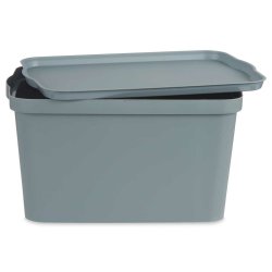 Frvaringslda med lock Kipit TP596-2 TP596-2 Gr Plast 24 L (6