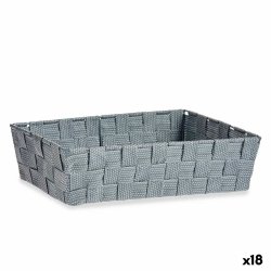 Multifunktionell korg Kipit 79812 Gr Tyg 3,8 L 34 x 8,5 x 21 cm