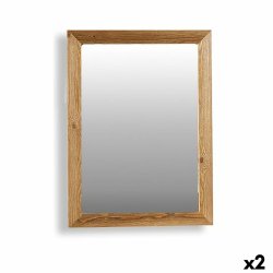 Vggspegel Canada Brun 60 x 80 x 2 cm Rektangulr (2 antal)