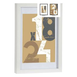 Fotoram 668826-WHITE Vit Glas Tr MDF (6 antal)