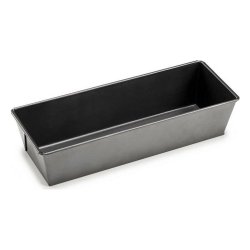 Rektangulr bakform Mrkgr Metall Kolstl 11,5 x 7,7 x 31 cm (1