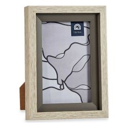 Fotoram 13,5 x 18,8 x 2 cm Glas Gr Beige Plast (6 antal)