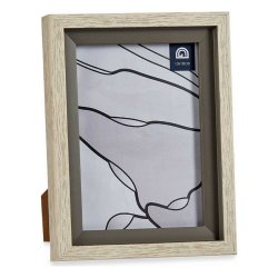 Fotoram 17 x 2 x 21,8 cm Glas Gr Beige Plast (6 antal)