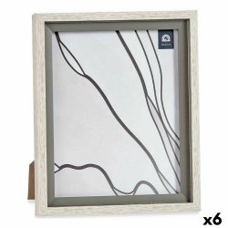 Fotoram 24 x 2 x 29 cm Glas Gr Tr Brun Plast (6 antal)