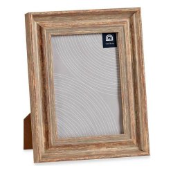 Fotoram 19 x 2 x 24 cm Glas Tr Brun Koppar Plast (6 antal)