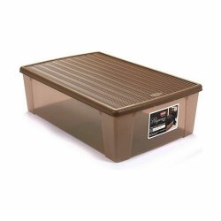 Frvaringslda med lock Stefanplast Elegance Beige Plast 38,5 x