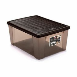 Frvaringslda med lock Stefanplast Elegance Brun Plast 15 L 29