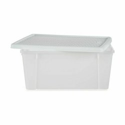 Frvaringslda med lock Stefanplast Elegance Vit Plast 29 x 17 x
