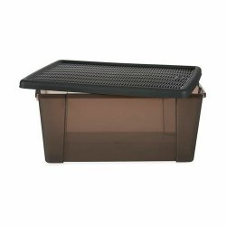Frvaringslda med lock Stefanplast Elegance Gr Plast 15 L 29 x