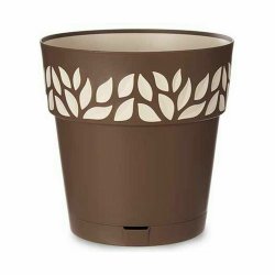 Sjlvvattnande blomkruka Stefanplast Cloe Brun Plast 29 x 29 x 2