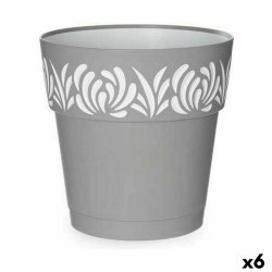 Sjlvvattnande blomkruka Stefanplast Gaia Gr Plast 25 x 25 x 25