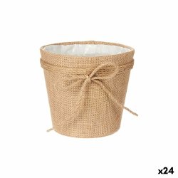 Kruka Ibergarden 86450 Brun Tyg Lasso 16 x 15 x 16 cm (24 antal)