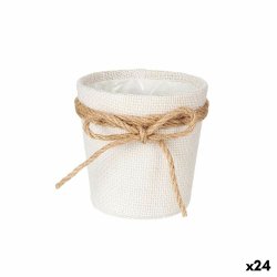 Kruka Ibergarden 86455 Vit Brun Tyg Lasso 11 x 10,5 x 11 cm (24