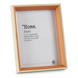 Fotoram 17 x 22 x 3 cm Glas Brun Vit Tr MDF (6 antal)