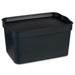Frvaringslda med lock Kipit TP592-1 Antracitgr Plast 2,3 L 13