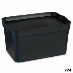 Frvaringslda med lock Kipit TP592-1 Antracitgr Plast 2,3 L 13