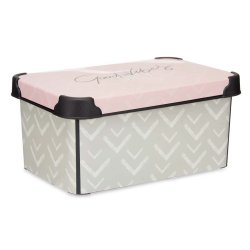 Frvaringslda med lock Kipit Vibes Rosa Plast Pilar 5 L 19 x 13