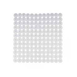 Halkfri duschmatta Transparent PVC 54 x 54 x 1 cm (6 antal)