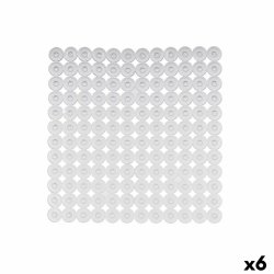 Halkfri duschmatta Transparent PVC 54 x 54 x 1 cm (6 antal)