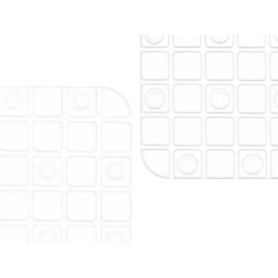Halkfri duschmatta Berilo Transparent PVC 6 x 50 x 6 cm 50,3 x 5