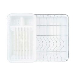 Diskstll Vit Metall Plast 43,5 x 11 x 33,5 cm (4 antal)
